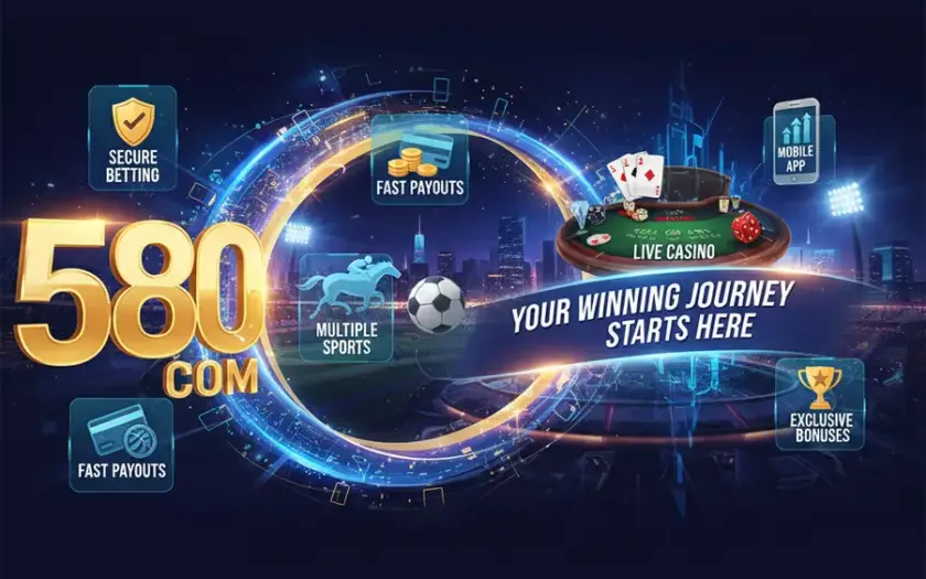 Imagem de capa que destaca as vantagens e benefícios da casa de apostas 580.COM.