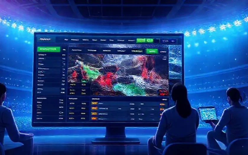 Imagem atrativa de uma plataforma de apostas, simbolizando variedade de opções disponíveis