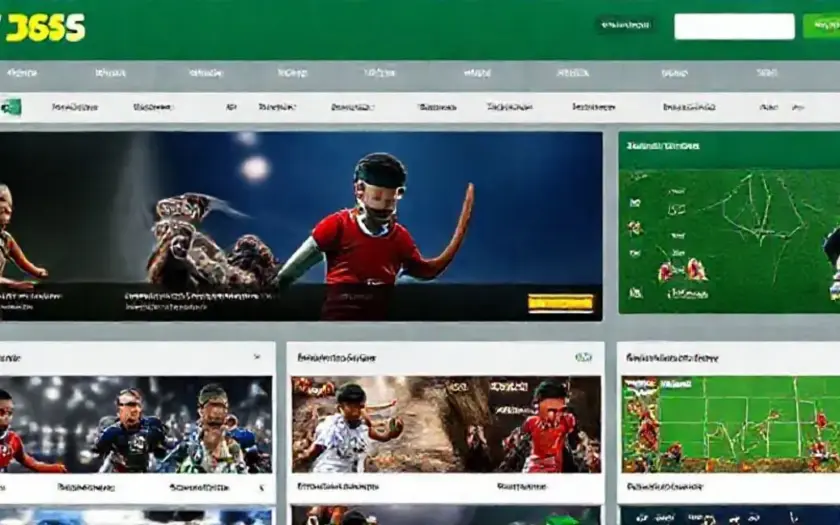 Interface da Bet 365 mostrando apostas em diferentes esportes.